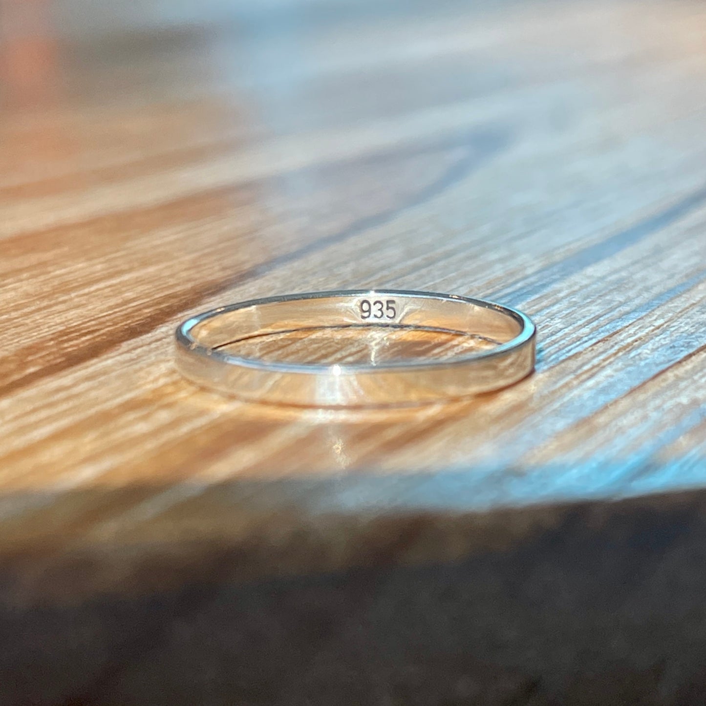 2mm Modern Silver Stackable Ring